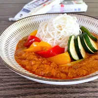 夏野菜たっぷり⭐︎冷やし坦々素麺|Ｌilicaさん