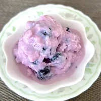 ブルーベリーアイス 作ってみました🫐|🍒ふみりん🍒さん