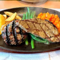 贅沢ステーキ&ハンバーグセット🥩|buhizouさん