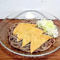 【シンプル激ウマ自作🎯】あさり出汁の冷やしきつねそば🤤