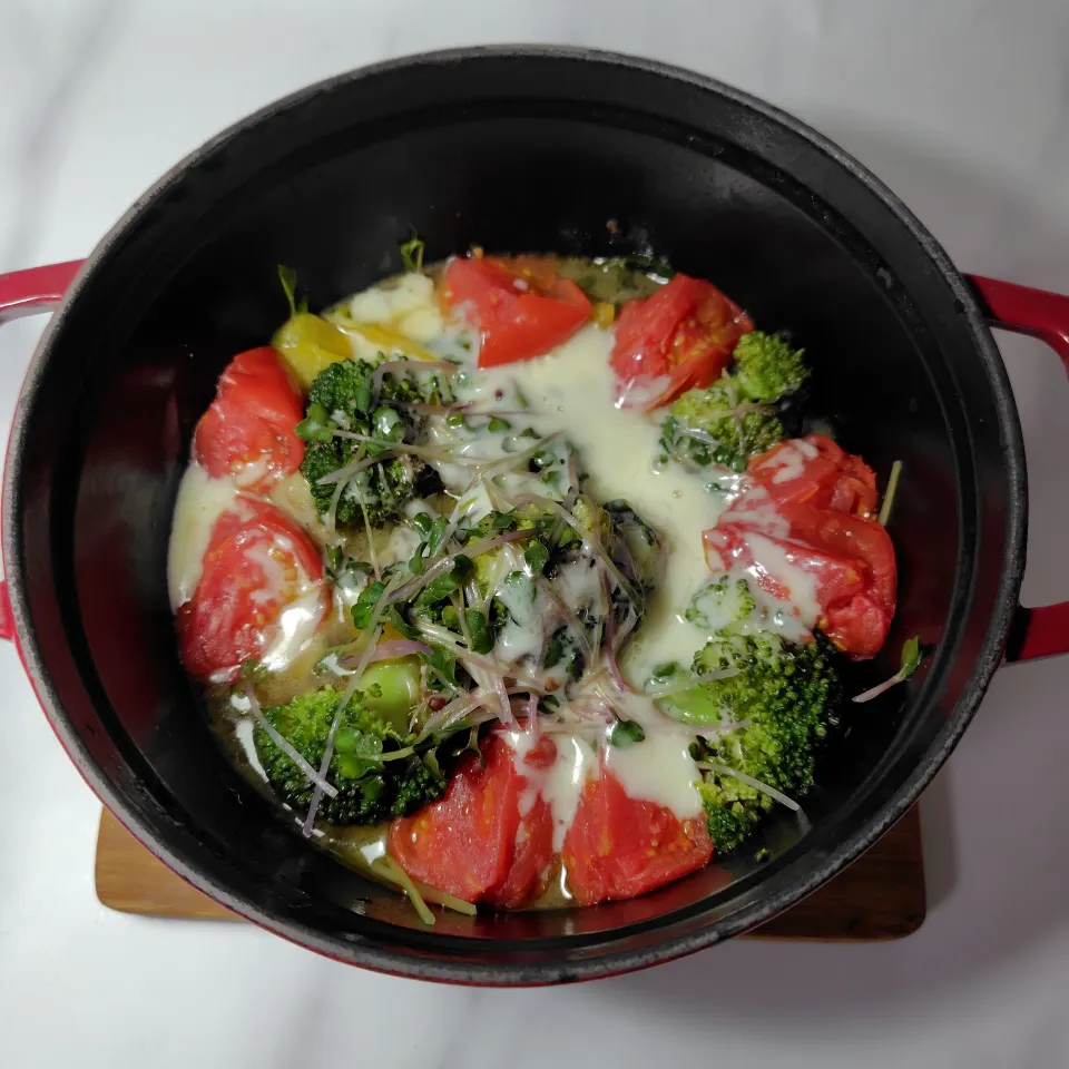 野菜のオイル煮 チーズがけ|ハイドランジアさん