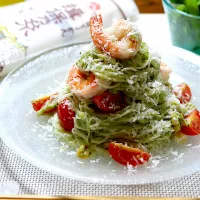 大葉のジェノベーゼ素麺
