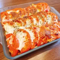 なすとトマトのミートグラタン|Asamiさん