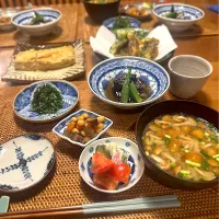 茄子の焼き浸しや五目豆|junjun86さん