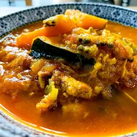 ゴーヤとかぼちゃのカレー