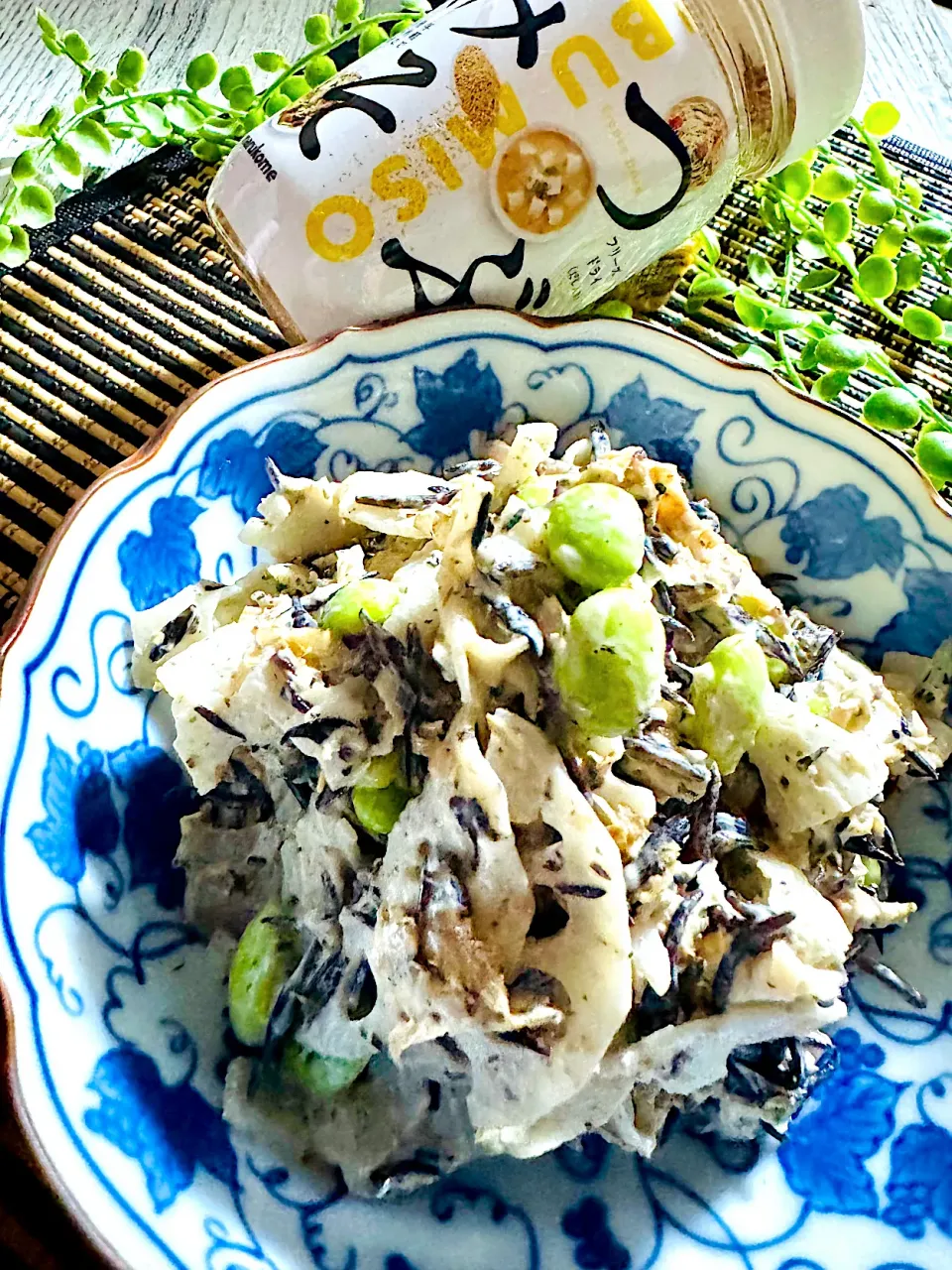 かつお節盛り盛りのひじきと蓮根のサラダ🫛|🌺🌺Foodie🌺🌺さん