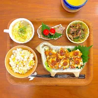 大葉ささみチーズつくねのおぼんごはん|すずさん