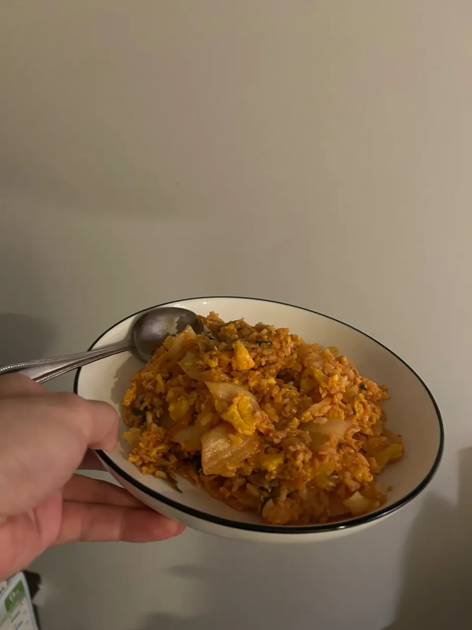 余物で作ったキムチチャーハン|りょうさん