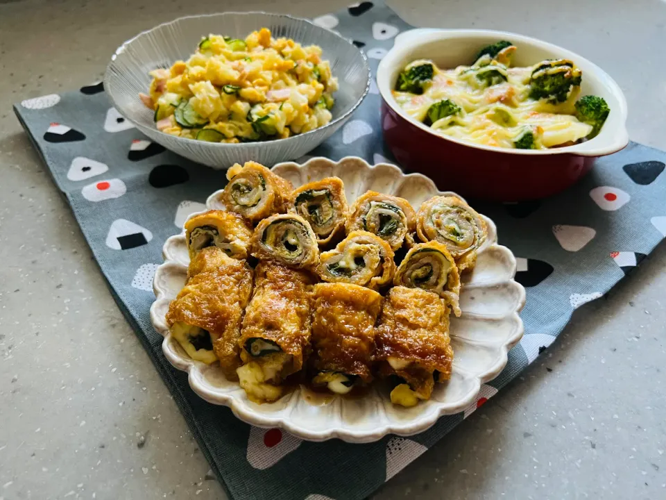 「油揚げの豚しそチーズ巻き」|バシュランさん