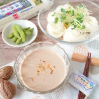 くるみみそつゆ素麺|ゆずぽんさん