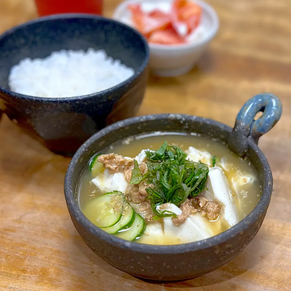 切って入れるだけ「いざ飯」冷や汁風|くまちゃんさん