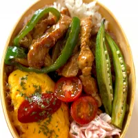 青椒肉絲弁当|aiaiさん