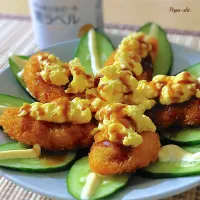 簡単！エビ寄せフライアレンジ🦐　おつまみにもおかずにもいいよ👍