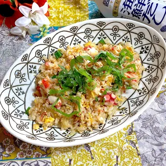 Snapdishの人気料理写真:タコ🐙チャーハン風✨