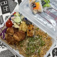 7/10 チャーハン唐揚げ弁当|JUNe28さん