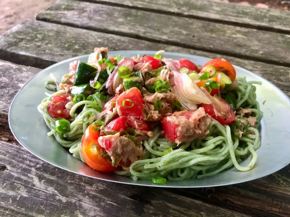 きゅうりとトマトの冷やしうどん|田中章さん