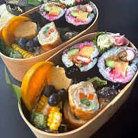 ふたりのお弁当 ~太巻き寿司🍱| とんちんさん