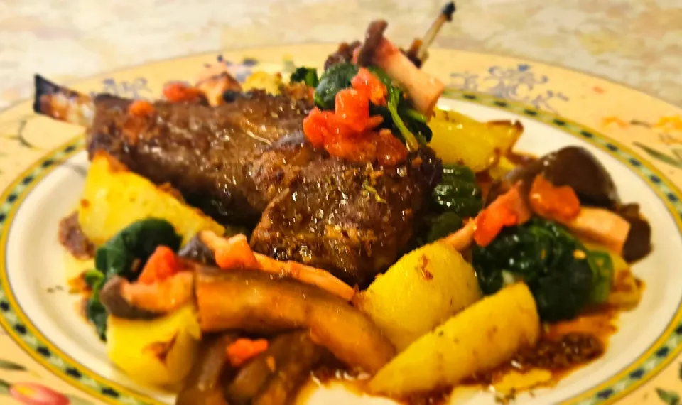 #子羊のグリルウイズ夏野菜添え|金井義則さん