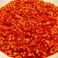 「大豆のお肉で備蓄用ミートソース」                           義務投稿①|mottoさん