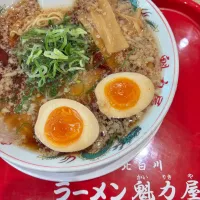 半熟味付玉子　醤油ラーメン|れりさん