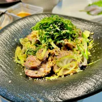 鶏ハツのネギ塩ダレ
