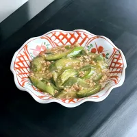 大豆のお肉の青ナスそぼろあんかけ| りょうりょうさん