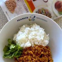 大豆のお肉ミンチとレトルトカレーとパックご飯でキーマカレーつくってみた|mimoさん