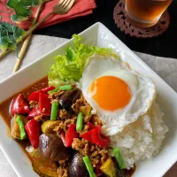 スイーツポテトさんの料理 カレー麻婆なす