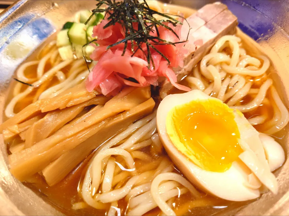 【7/21までの1日30食の限定】
【食べログ百名店 ラーメン TOKYO 2019~2024 選出店】
煮干そば 流。 
流。のヒヤチュウ 
@十条1分 
25184
〈醤95塩26噌󠄀15タ7昆9出9F10
冷12混1〉|大脇さん