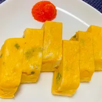 本日のおつまみ🥢葱入り出汁巻き玉子焼き|KANAさん