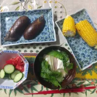 真夏の「焼き 焼き｣と あんかけ豆腐|はやとさん