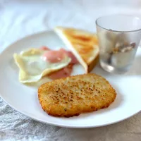 ハッシュドポテトをカリッと