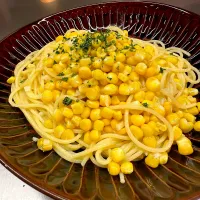 とうもろこしのペペロンチーノ|みちさん