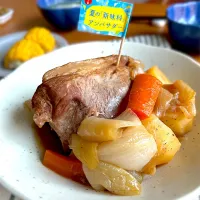 豚肩ロースと根菜の煮物