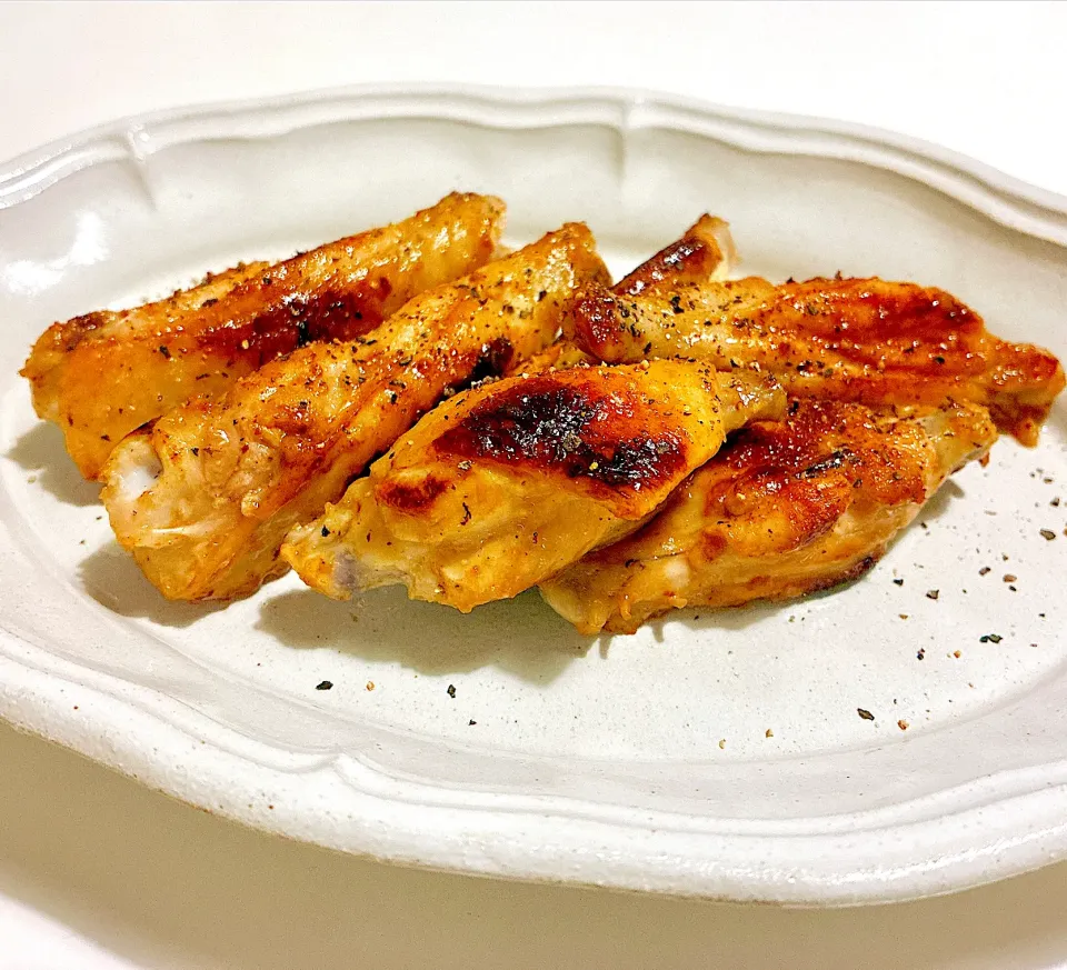 手羽中のレモンペッパー焼き🍻|chibiさん