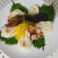 魚嫌いでもこーすりゃ食べれる素麺ｄ(*｀･(エ)･´*)ｂ✨|ぽんすけさん