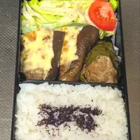 茄子&ピーマン肉詰め弁当|黒川克博さん