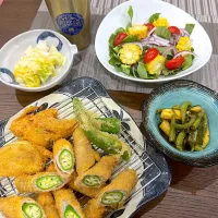 夫　出張帰りの晩ご飯|sakuramochiさん