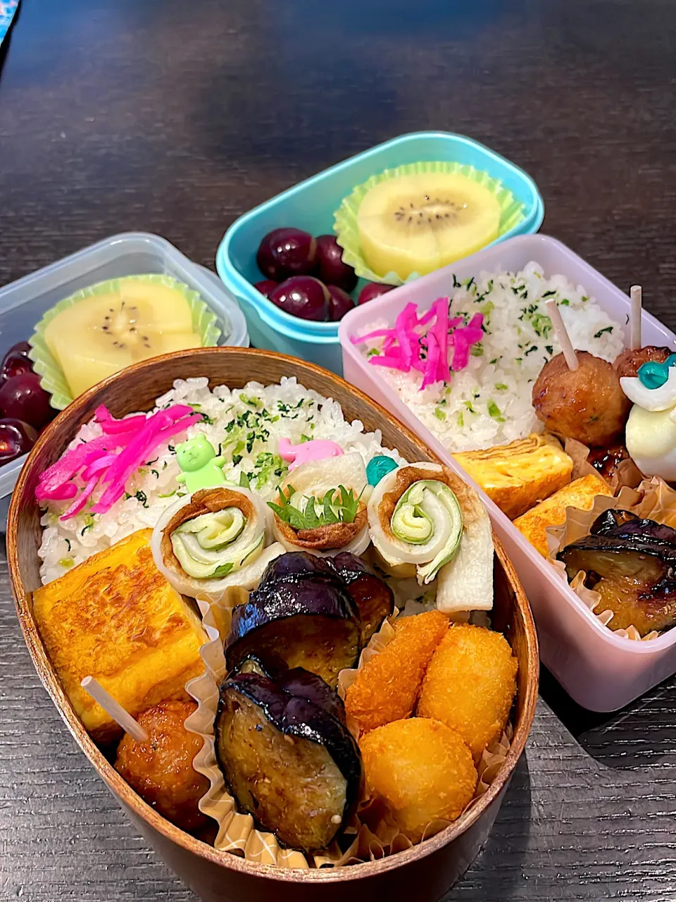 焼き茄子のお弁当|雑草シェリーさん