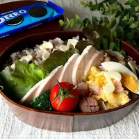 ＊0063. 鶏ハム＆ポテマカ玉子サラダ🥗娘ちゃんの高校生弁当🍱＊|＊抹茶＊さん