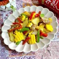 豚肉と野菜の炒め物✨|ringonamaさん