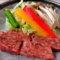 福島牛？のステーキ〜v(^o^)＠猪苗代観光ホテルさん|たかたかさん