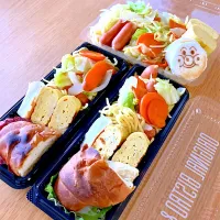 夫と長女・次女のお弁当🍱🍙|シズソラさん