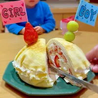 第二子ジェンダーリビールケーキ🎂