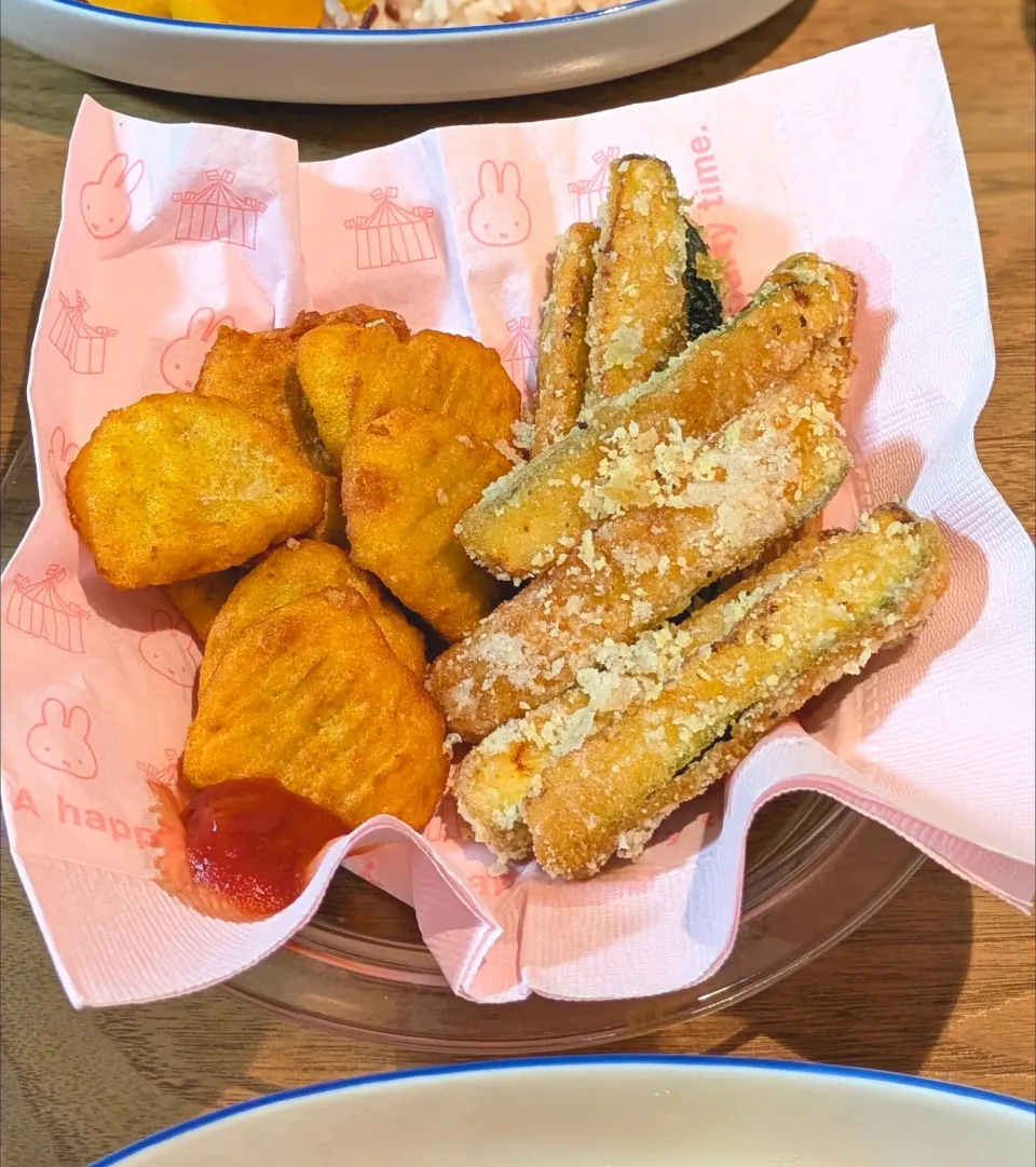 ズッキーニの唐揚げ|あぼちさん