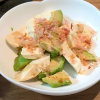 塩豆腐とアボカド|あぼちさん