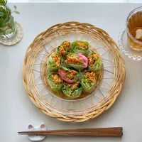 肉味噌生春巻き♡|わことひろさん