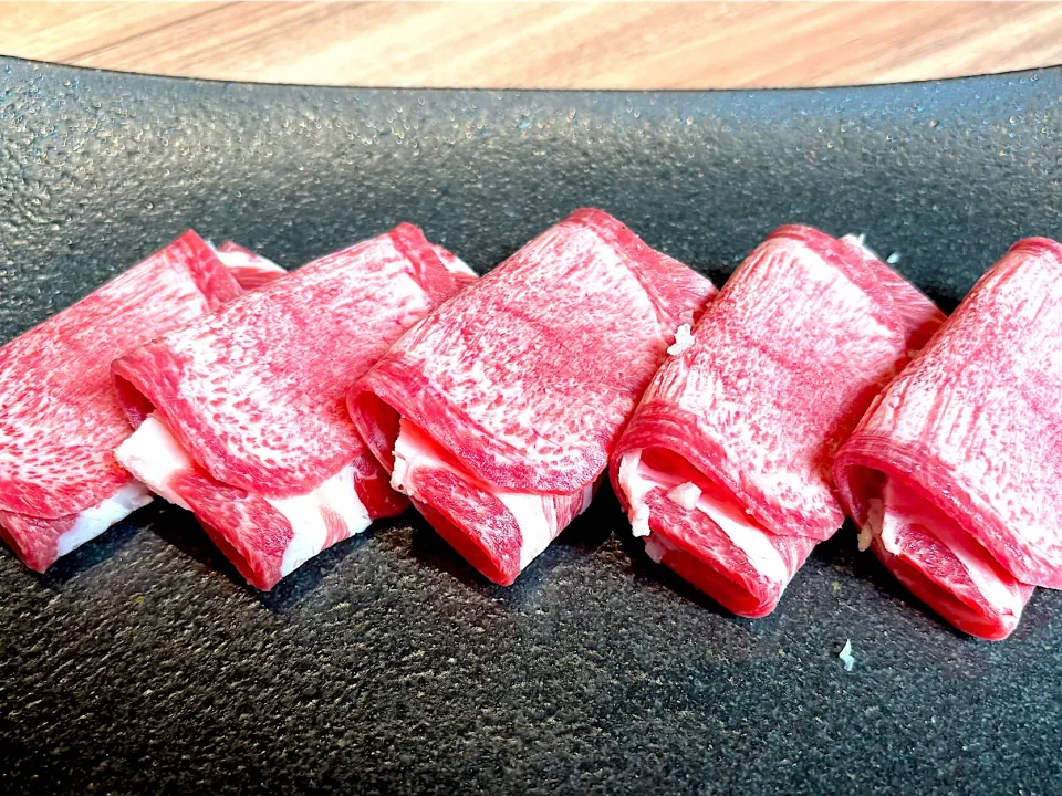 7月10日・［今日はお肉の日🍖］・②ねぎ塩タン😋✨（お店に行ったら必ず注文するNo.2のメニュー😊タンで巻いてあるのが良い❣️）|山勝さん