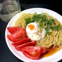 23:08 青しそたっぷり冷やし中華|へれ子さん