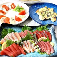 マグロ&サーモンお刺身|オーロラさん